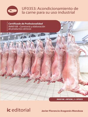cover image of Acondicionamiento de la carne para su uso industrial. INAI0108